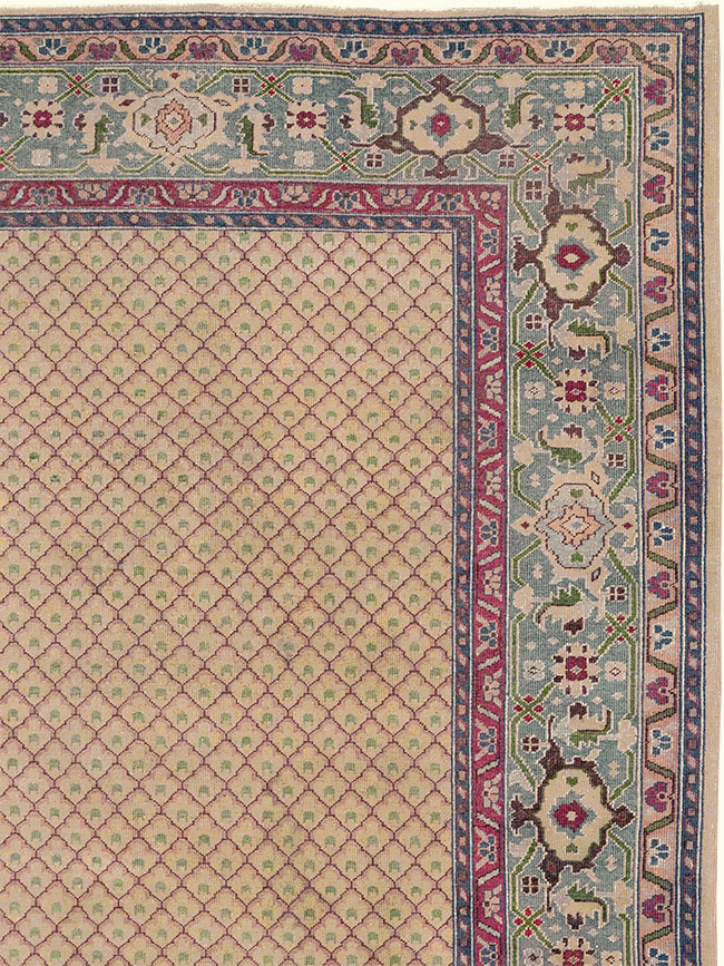Vintage Indian Room Size Carpet, No.31828 - Gsblank