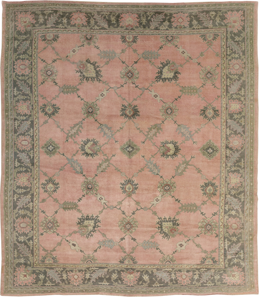 Antique Turkish Oushak Room Size Carpet, No.31829 - Gsblank