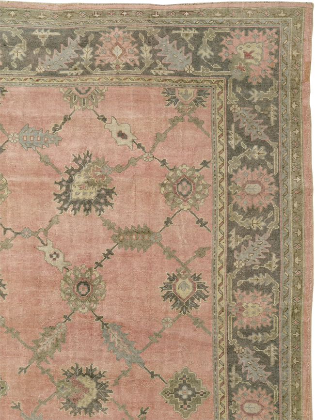 Antique Turkish Oushak Room Size Carpet, No.31829 - Gsblank