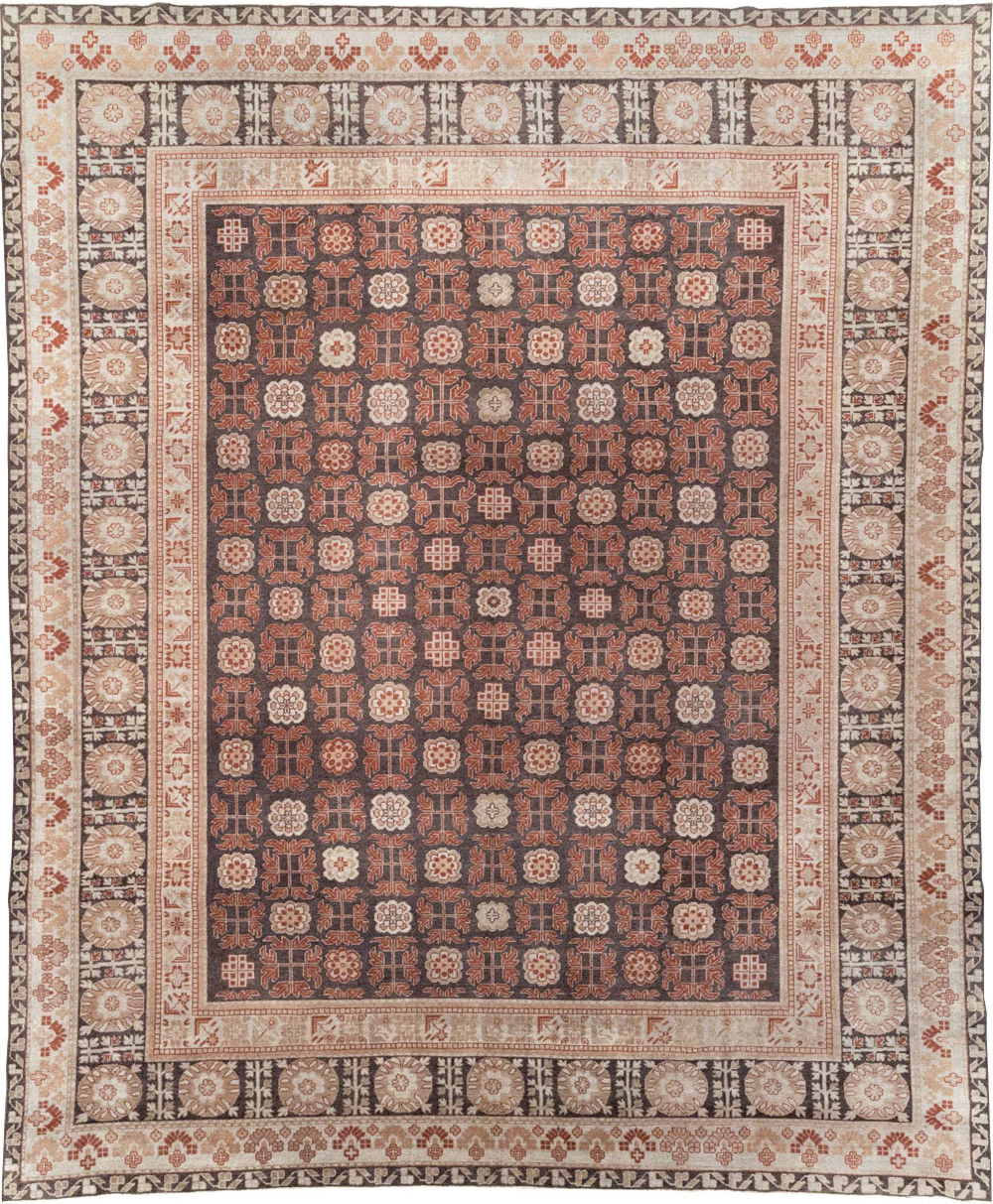 Modern East Turkestan Khotan Room Size Carpet, No.31848 - Gsblank