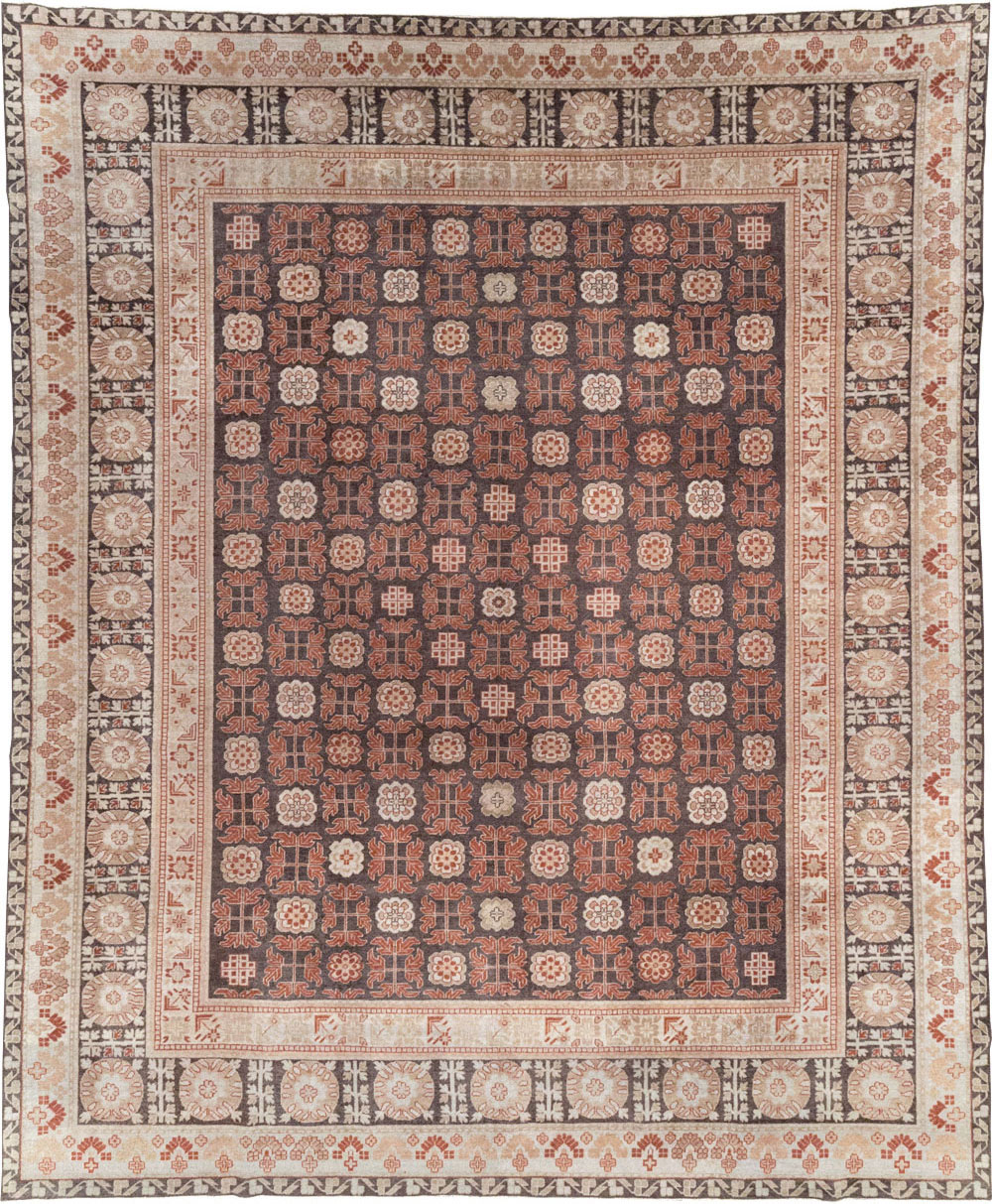 Modern East Turkestan Khotan Room Size Carpet, No.31848 - Gsblank