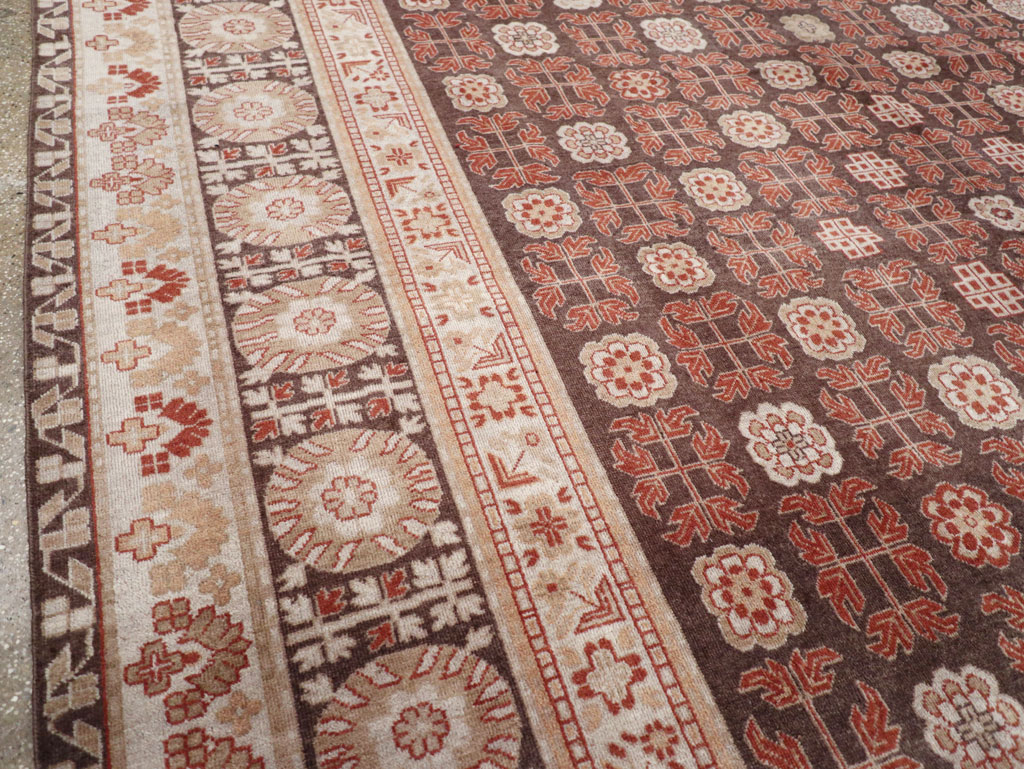 Modern East Turkestan Khotan Room Size Carpet, No.31848 - Gsblank