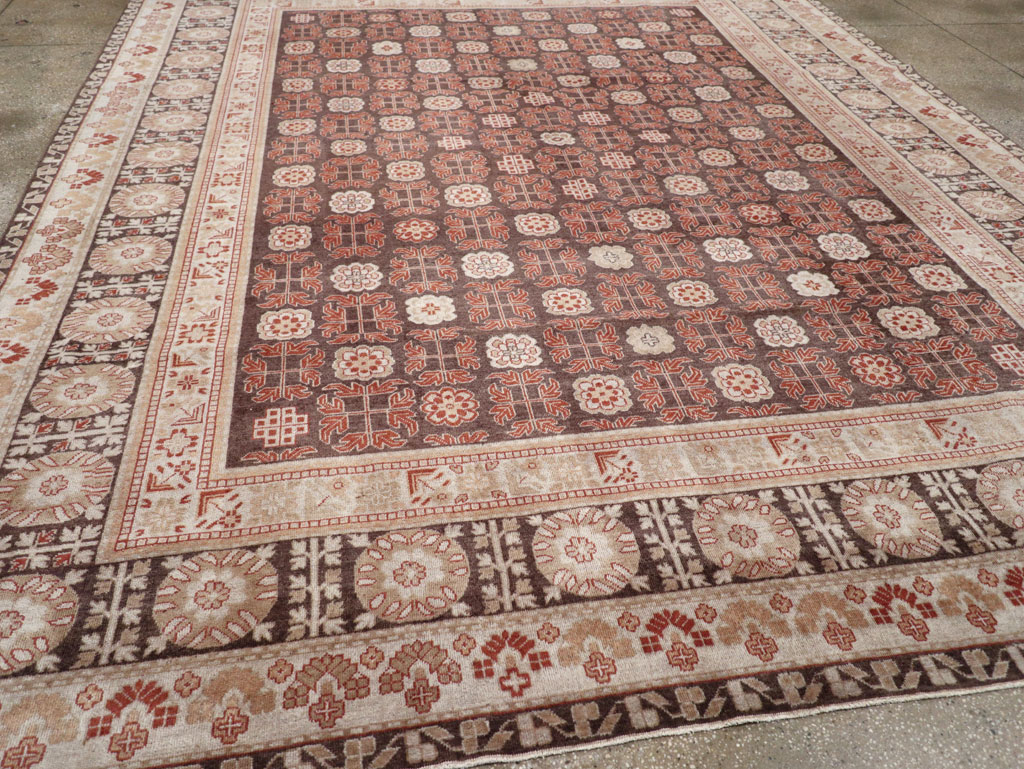 Modern East Turkestan Khotan Room Size Carpet, No.31848 - Gsblank