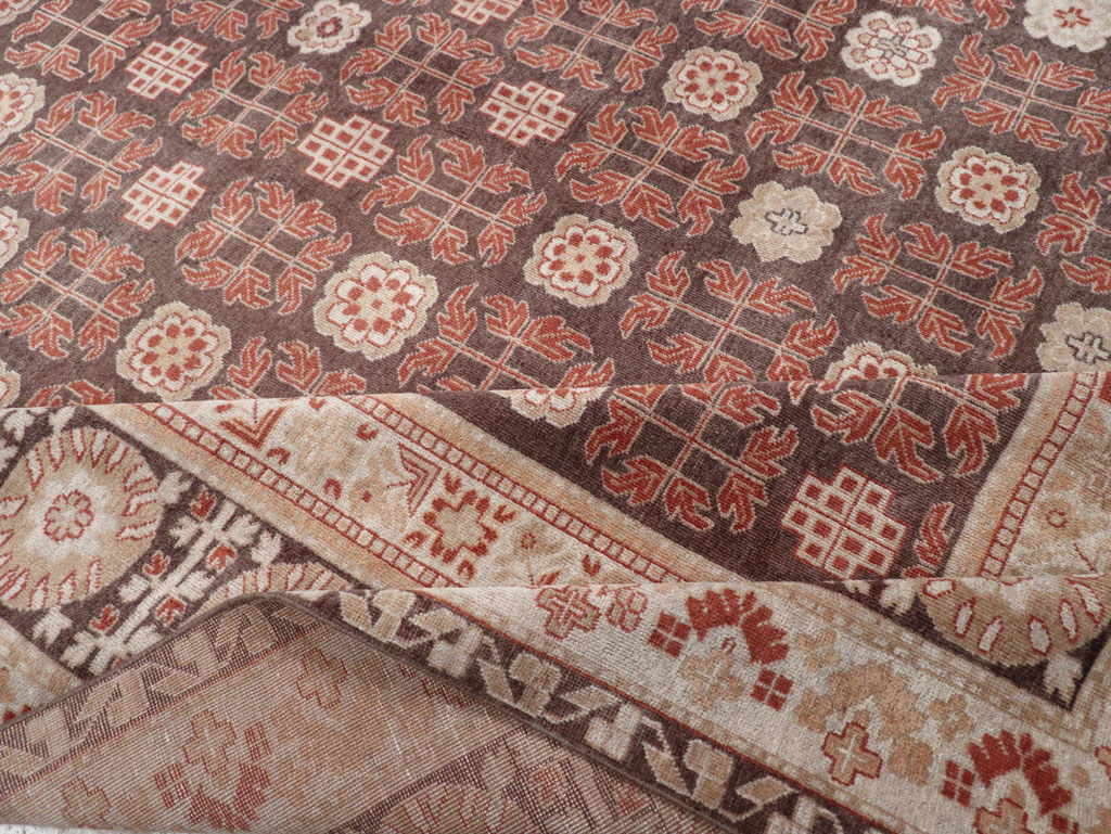 Modern East Turkestan Khotan Room Size Carpet, No.31848 - Gsblank