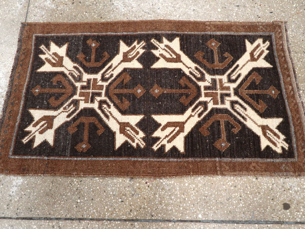 Vintage Turkish Anatolian Throw Rug, No.31855 - Gsblank