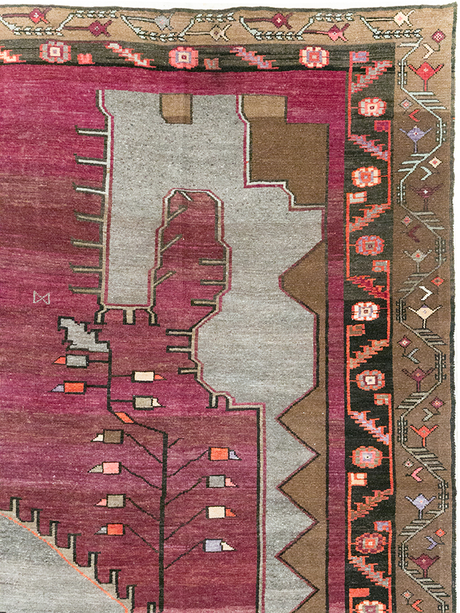 Vintage Turkish Anatolian Large Room Size Carpet, No.31863 - Gsblank