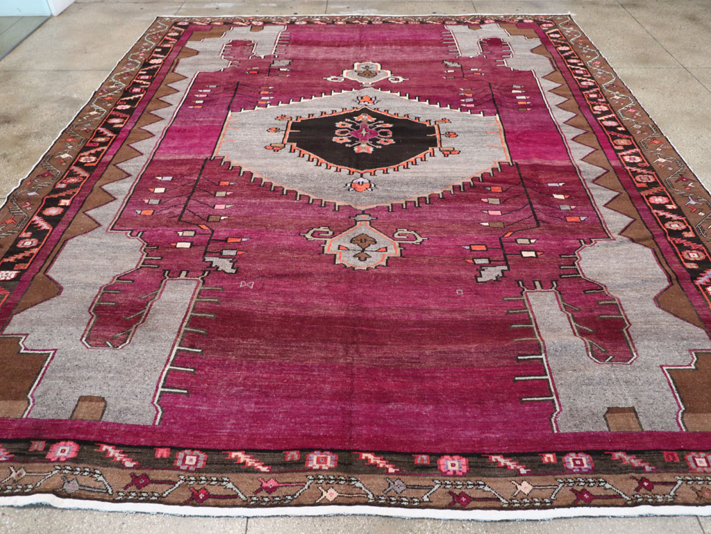 Vintage Turkish Anatolian Large Room Size Carpet, No.31863 - Gsblank
