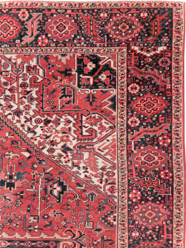 Vintage Persian Heriz Room Size Carpet, No.31864 - Gsblank