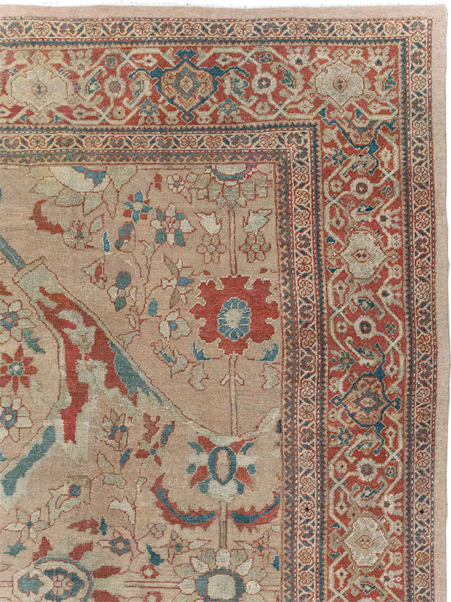 Antique Persian Mahal Room Size Carpet, No.31865 - Gsblank