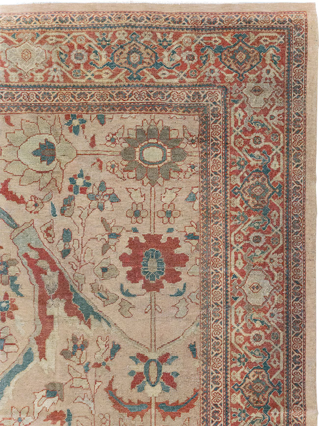 Antique Persian Mahal Room Size Carpet, No.31865 - Gsblank