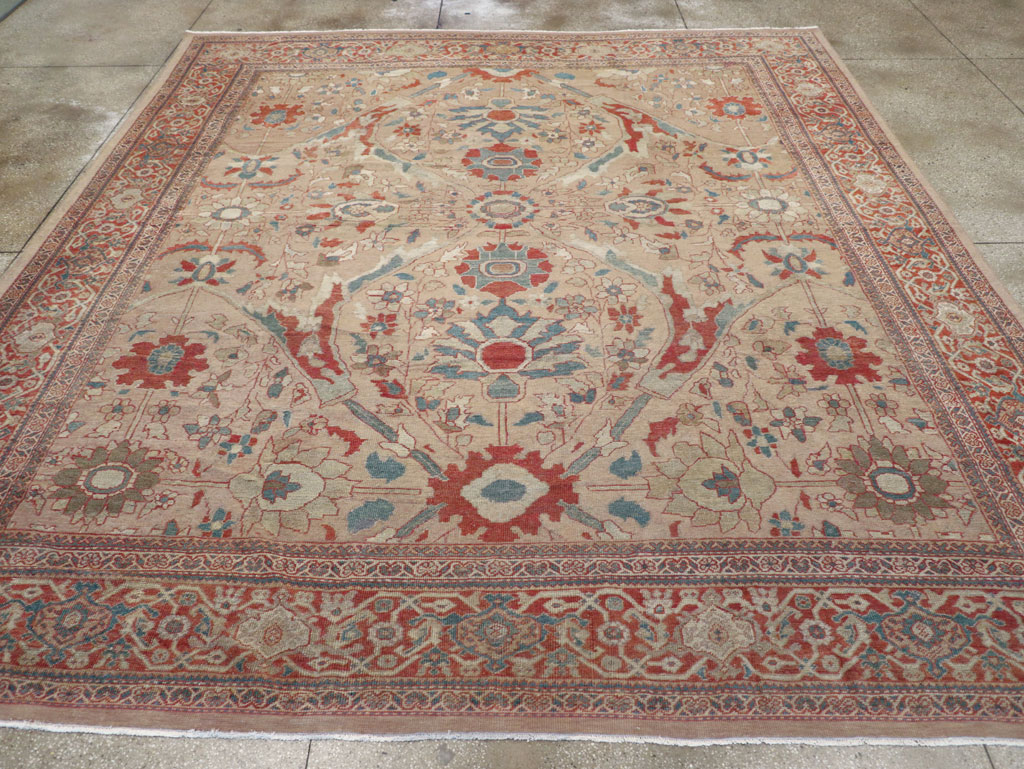 Antique Persian Mahal Room Size Carpet, No.31865 - Gsblank