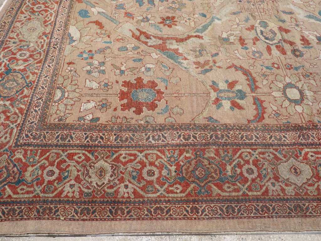 Antique Persian Mahal Room Size Carpet, No.31865 - Gsblank