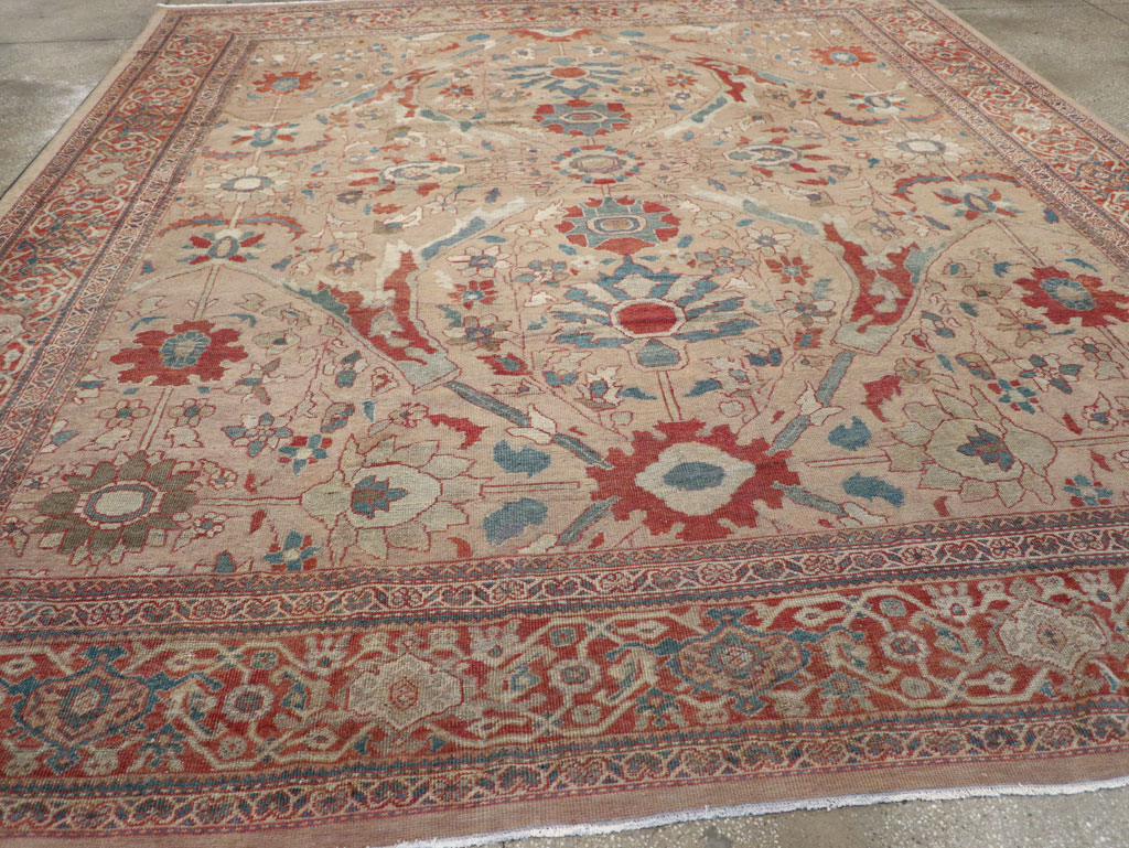 Antique Persian Mahal Room Size Carpet, No.31865 - Gsblank