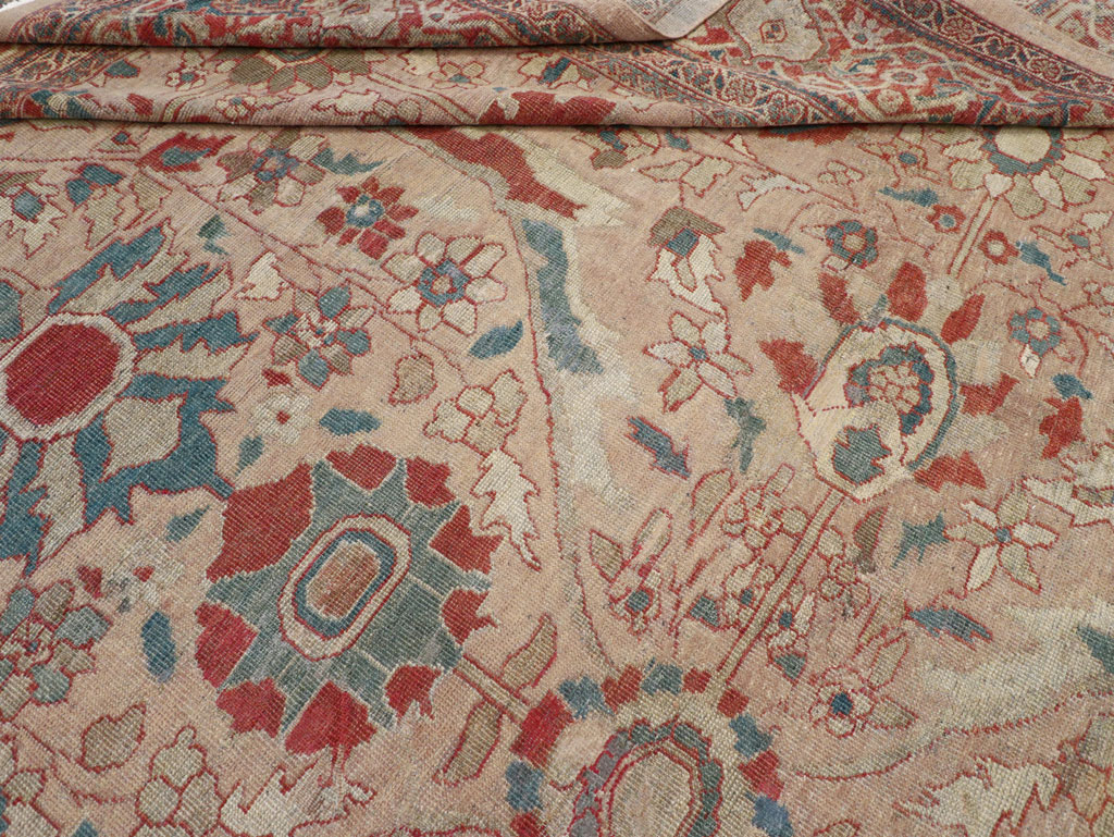 Antique Persian Mahal Room Size Carpet, No.31865 - Gsblank