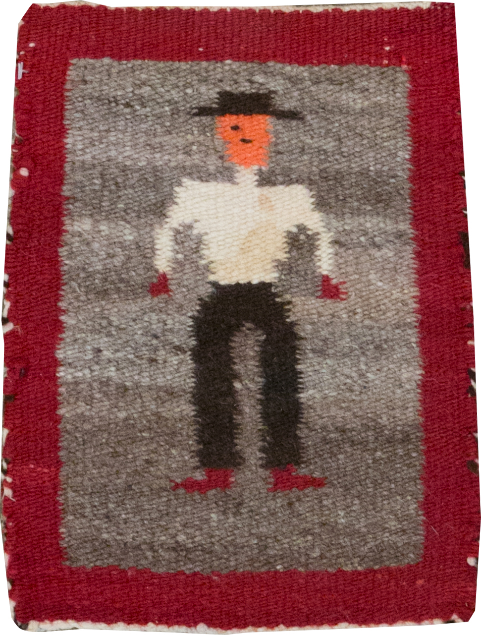 Vintage Pictorial Navajo Kilim, No.31866 - Gsblank