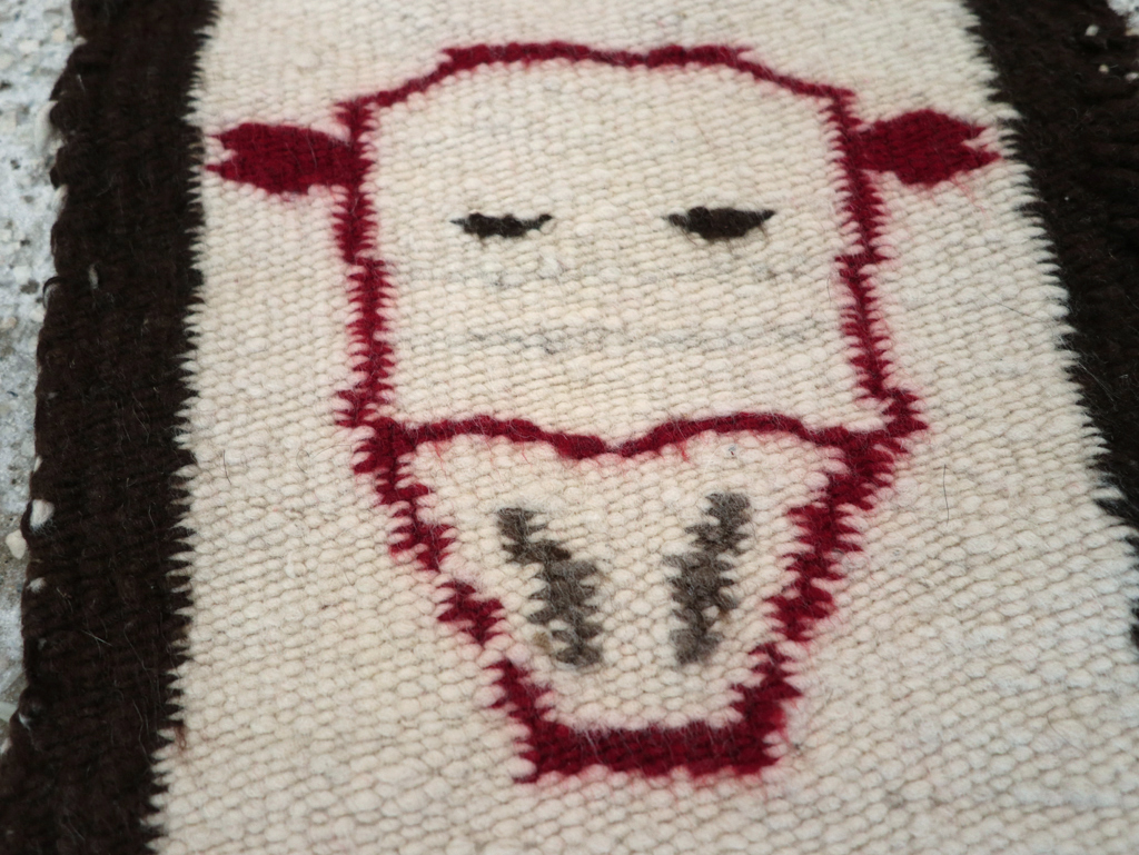 Vintage American Navajo Pictorial Kilim, No.31867 - Gsblank