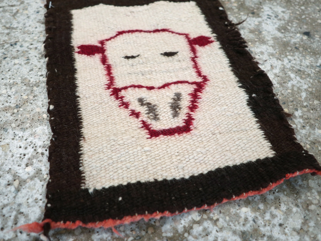 Vintage American Navajo Pictorial Kilim, No.31867 - Gsblank