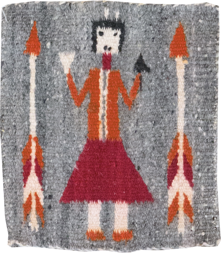 Vintage Pictorial Navajo Kilim, No.31868 - Gsblank