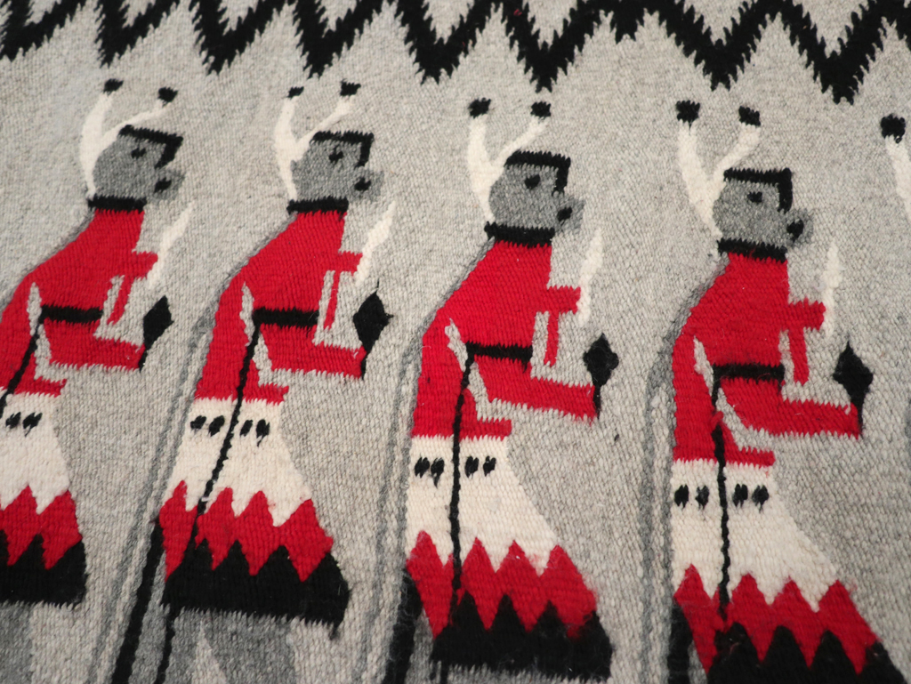 Vintage American Navajo Pictorial Rug, No.31869 - Gsblank