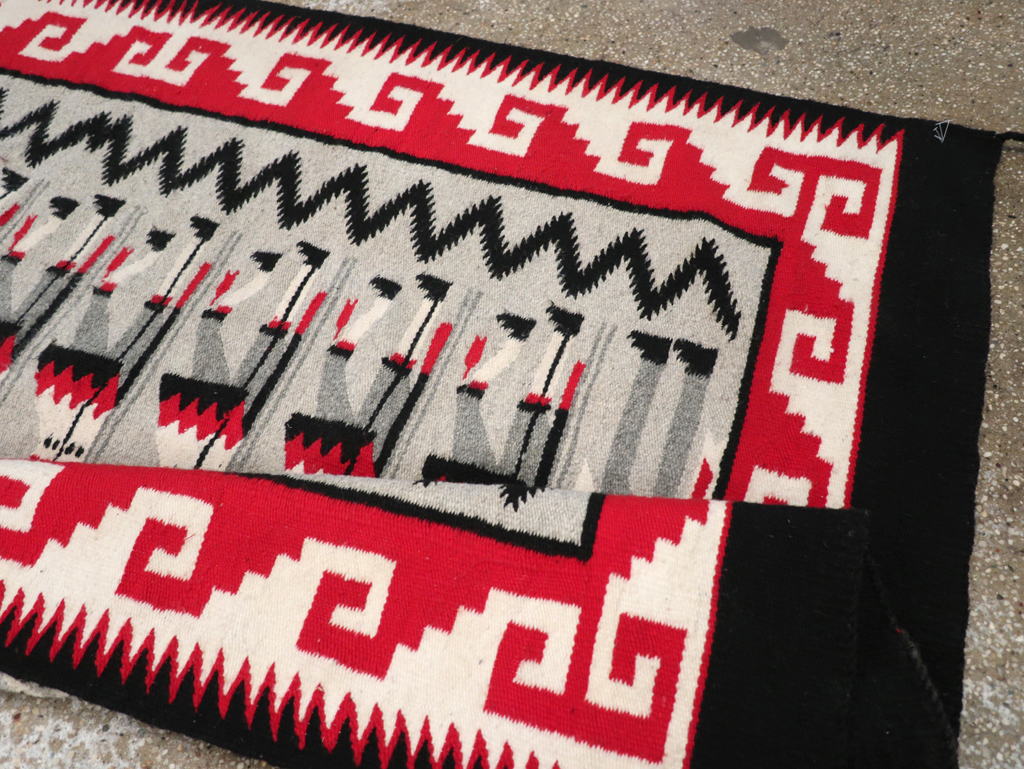 Vintage American Navajo Pictorial Rug, No.31869 - Gsblank