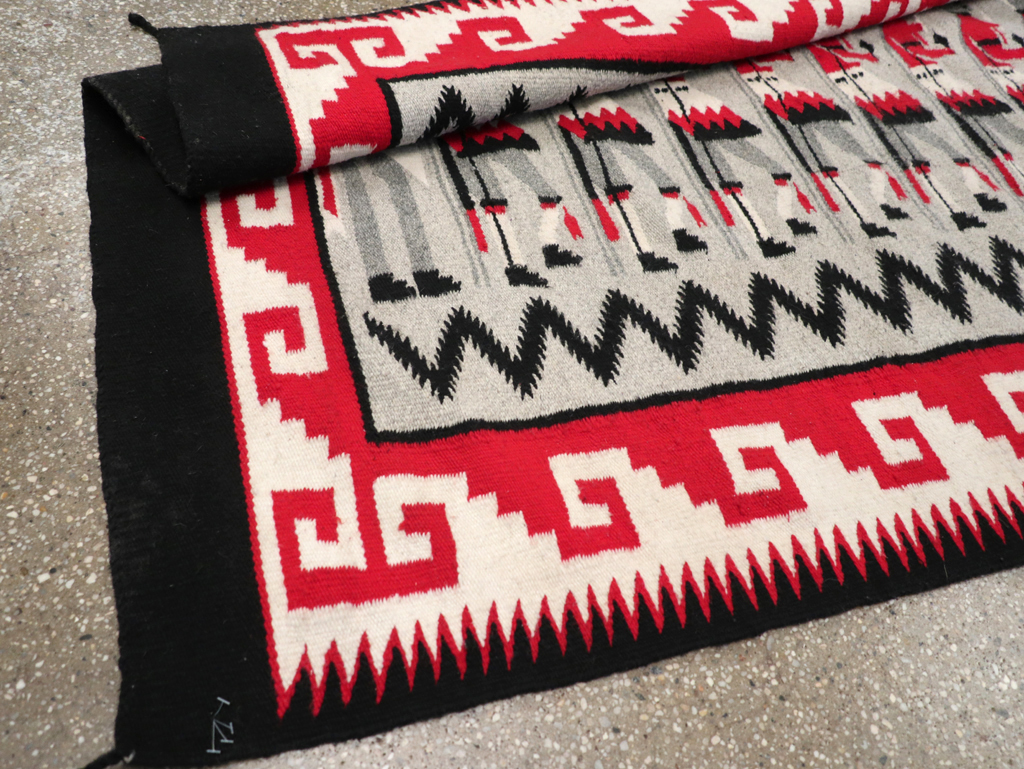 Vintage American Navajo Pictorial Rug, No.31869 - Gsblank