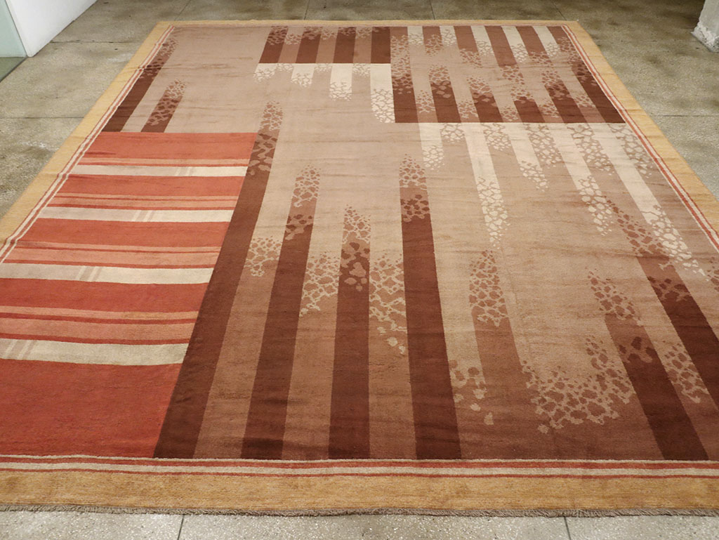 Vintage French Large Art Deco Carpet, No.31870 - Gsblank