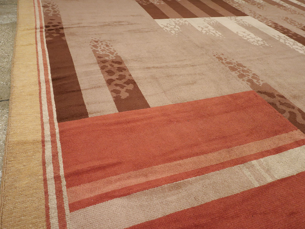 Vintage French Large Art Deco Carpet, No.31870 - Gsblank