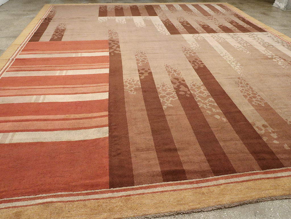 Vintage French Large Art Deco Carpet, No.31870 - Gsblank