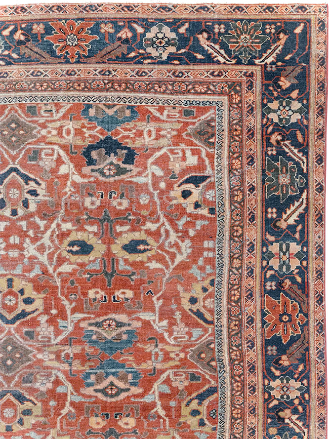 Antique Persian Mahal Large Carpet, No.31874 - Gsblank