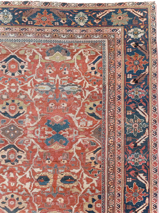 Antique Persian Mahal Large Carpet, No.31874 - Gsblank