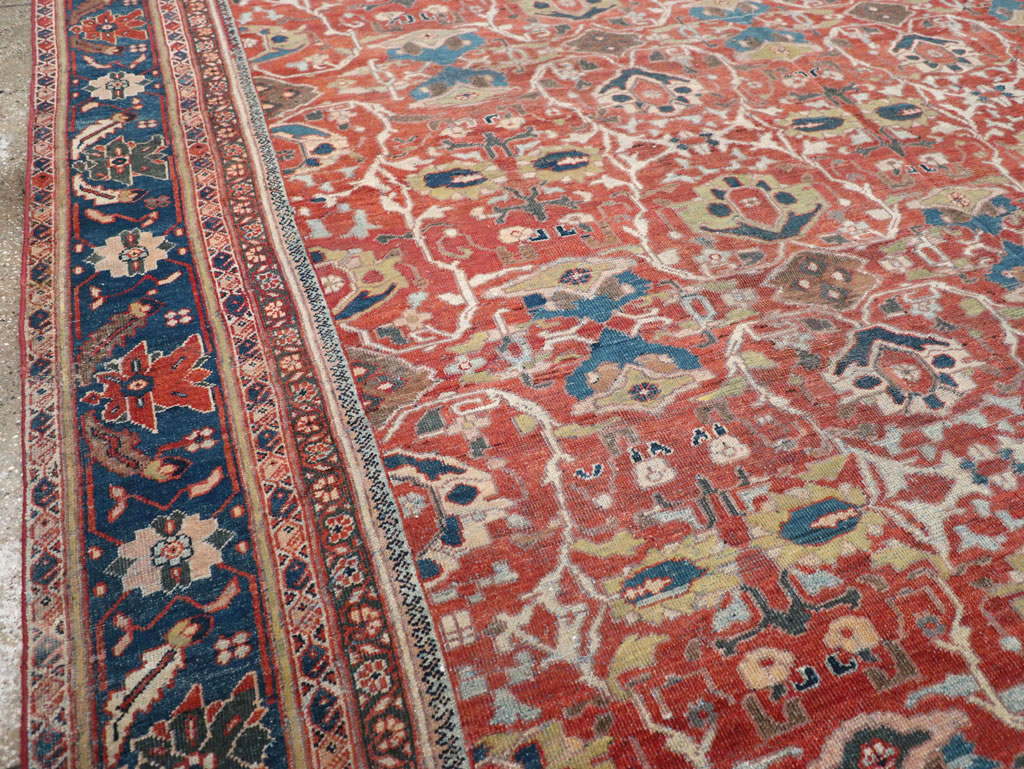 Antique Persian Mahal Large Carpet, No.31874 - Gsblank