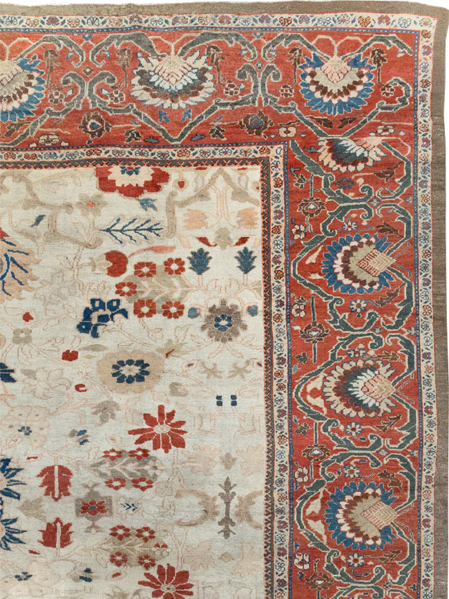 Antique Persian Sultanabad Large Carpet, No.31877 - Gsblank