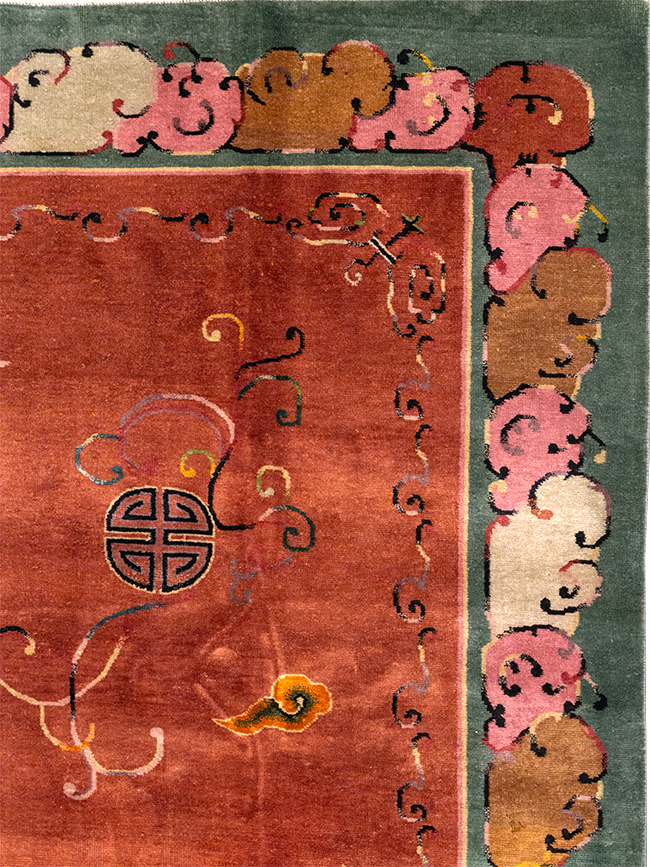 Vintage Chinese Art Deco Room Size Carpet, No.31885 - Gsblank