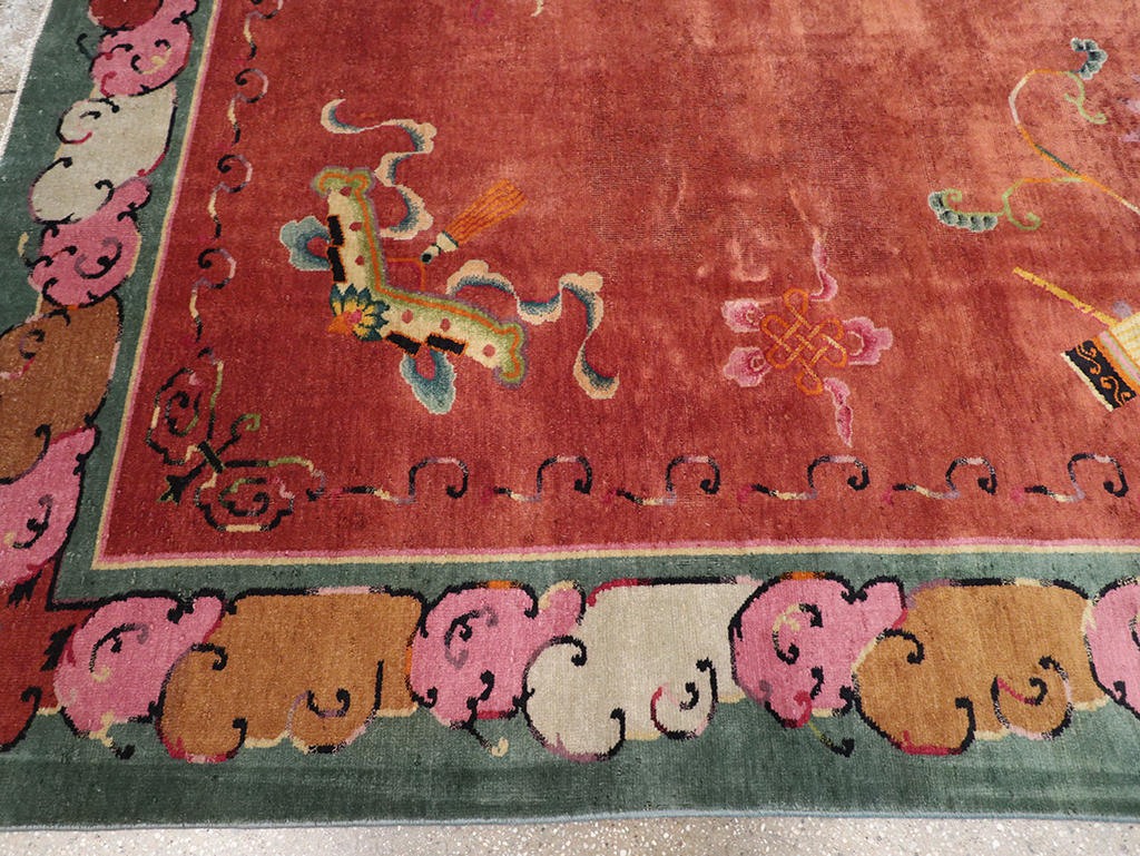 Vintage Chinese Art Deco Room Size Carpet, No.31885 - Gsblank