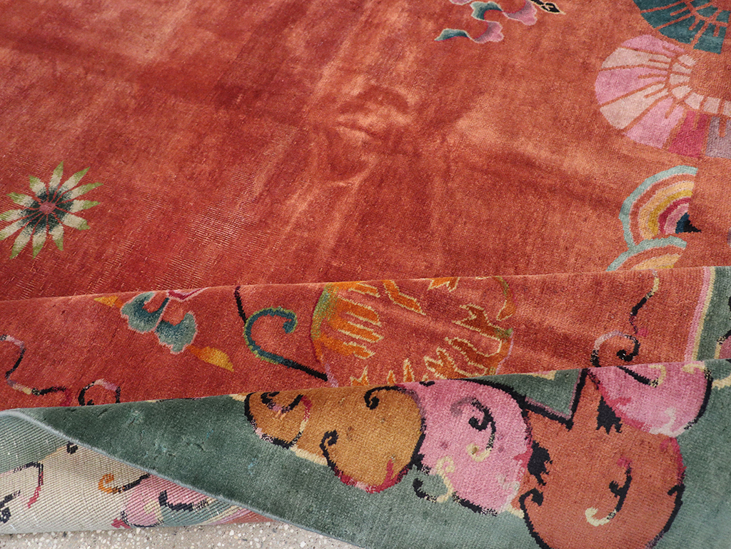 Vintage Chinese Art Deco Room Size Carpet, No.31885 - Gsblank