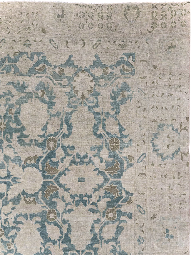 Antique Persian Tabriz Small Room Size Carpet, No.31889 - Gsblank