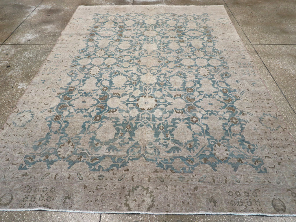Antique Persian Tabriz Small Room Size Carpet, No.31889 - Gsblank