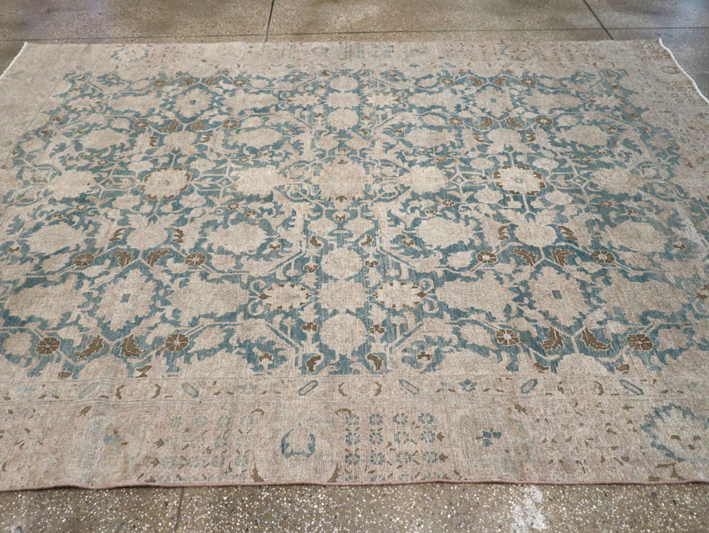Antique Persian Tabriz Small Room Size Carpet, No.31889 - Gsblank
