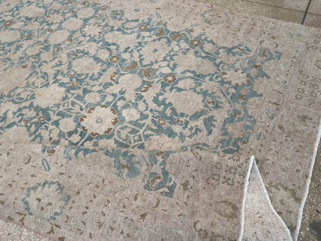 Antique Persian Tabriz Small Room Size Carpet, No.31889 - Gsblank