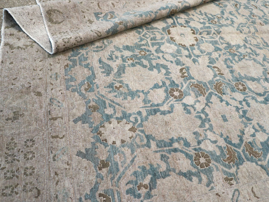 Antique Persian Tabriz Small Room Size Carpet, No.31889 - Gsblank