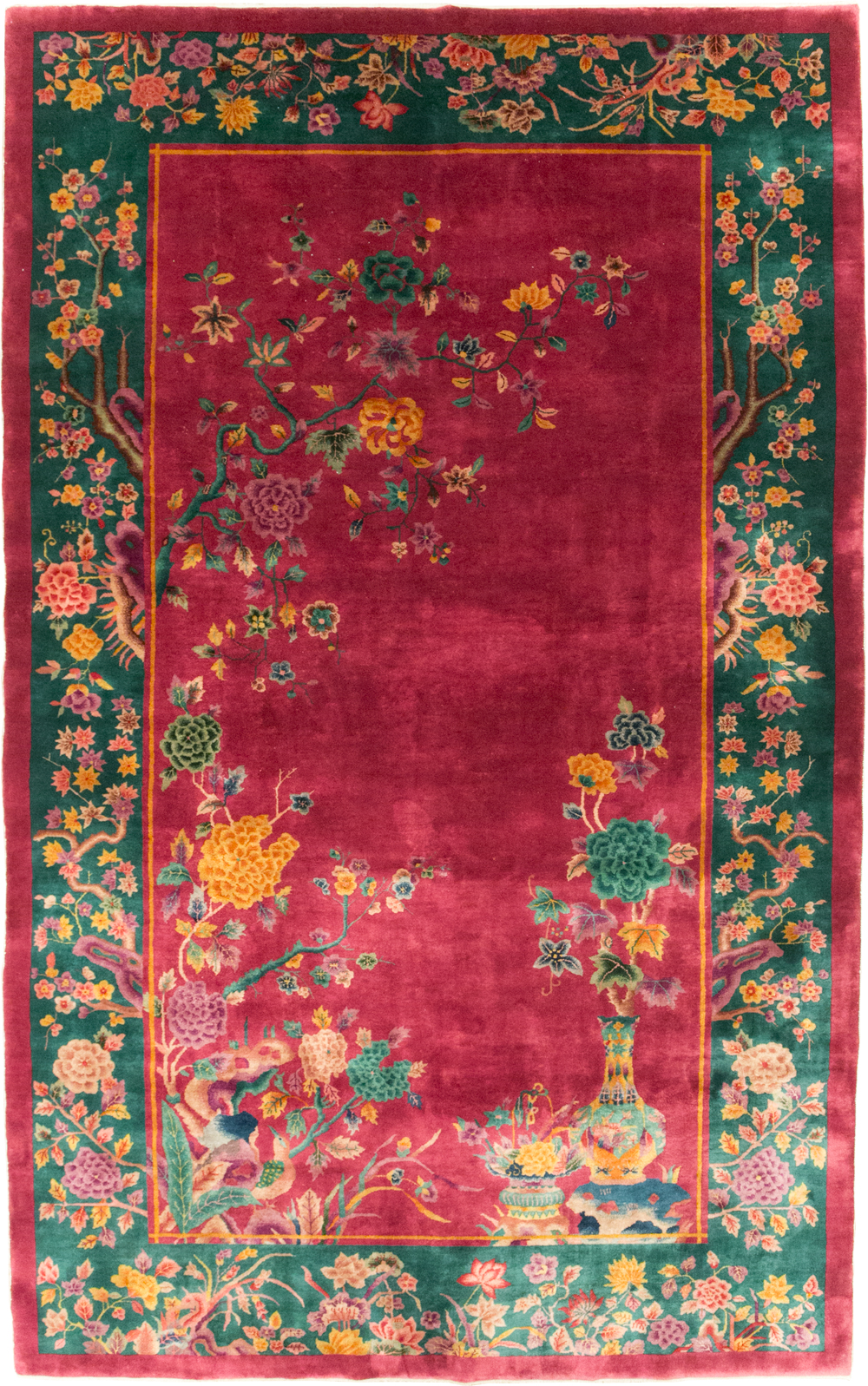 Vintage Chinese Art Deco Carpet, No.31896 - Gsblank