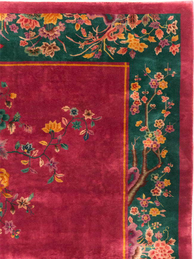 Vintage Chinese Art Deco Carpet, No.31896 - Gsblank