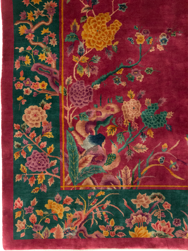 Vintage Chinese Art Deco Carpet, No.31896 - Gsblank