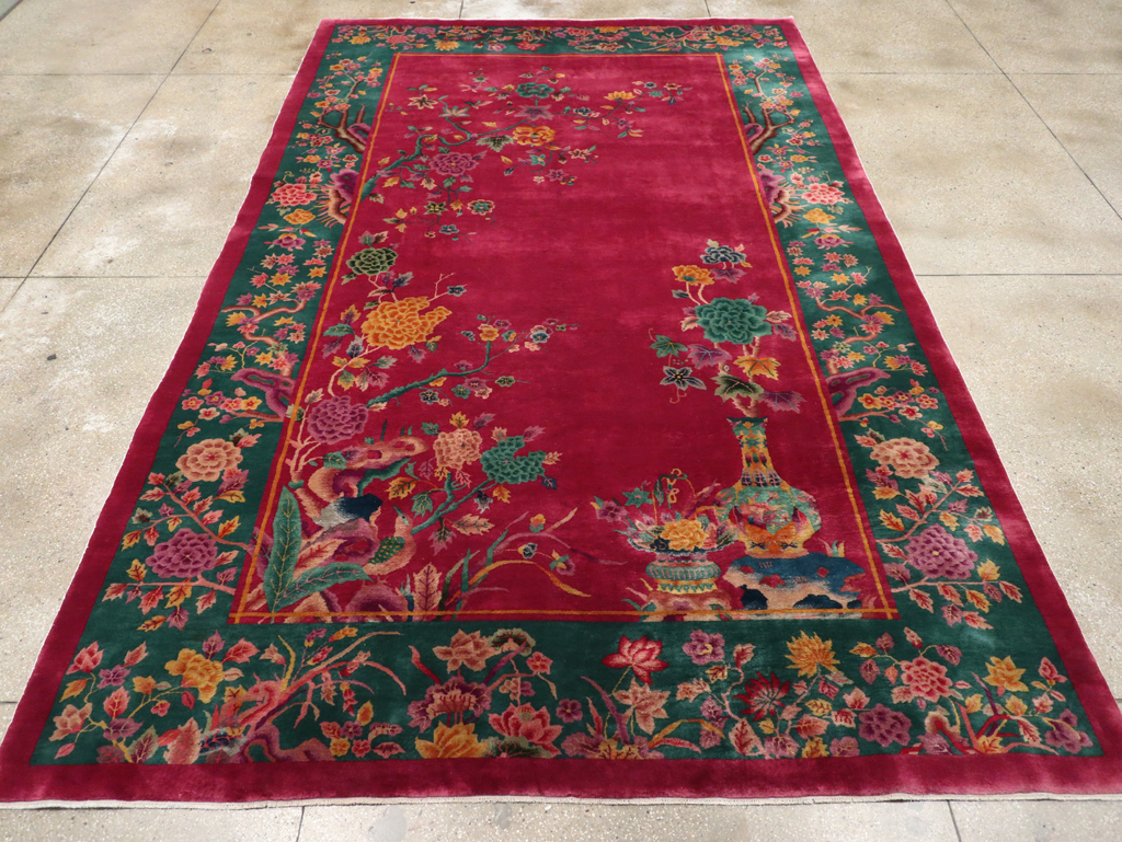 Vintage Chinese Art Deco Carpet, No.31896 - Gsblank