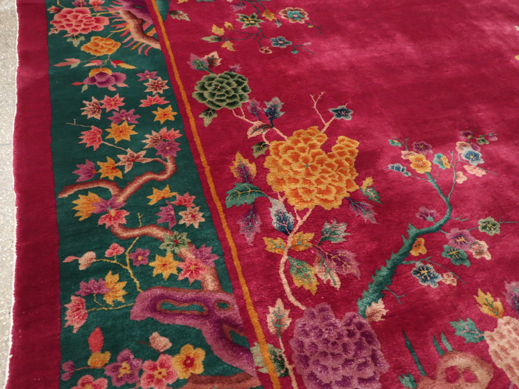 Vintage Chinese Art Deco Carpet, No.31896 - Gsblank