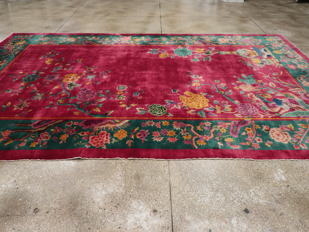 Vintage Chinese Art Deco Carpet, No.31896 - Gsblank