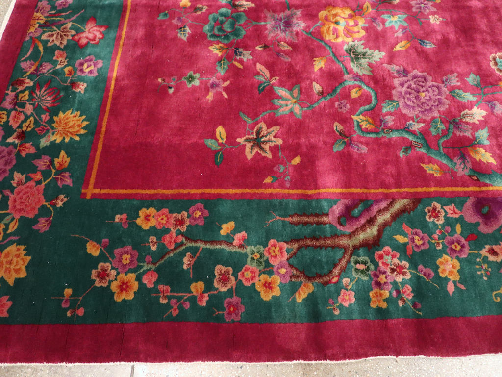 Vintage Chinese Art Deco Carpet, No.31896 - Gsblank