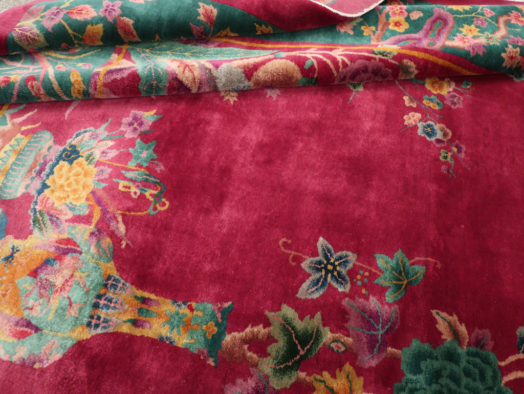 Vintage Chinese Art Deco Carpet, No.31896 - Gsblank