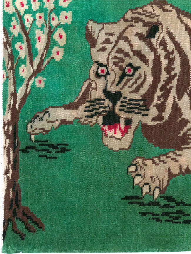 Vintage Turkish Anatolian Pictorial Rug, No.31898 - Gsblank