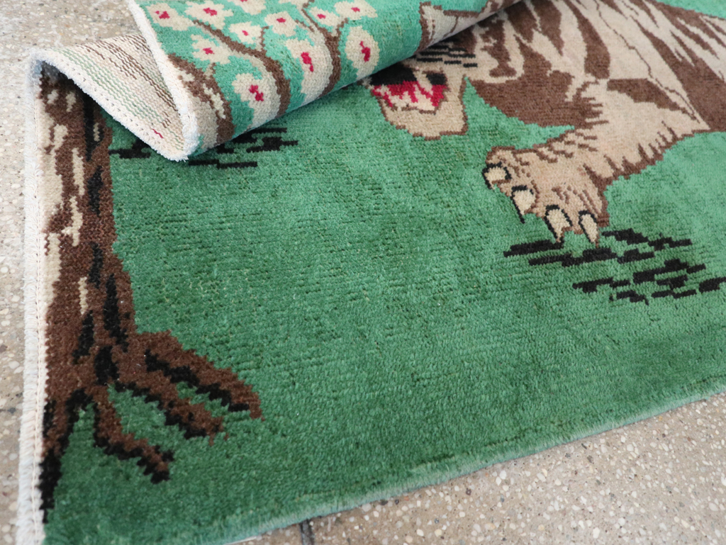 Vintage Turkish Anatolian Pictorial Rug, No.31898 - Gsblank